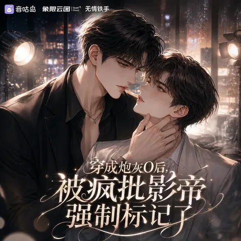《穿成炮灰O后，被疯批影帝强制标记了》广播剧封面